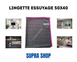 Lingette carbone essuyage 50x40