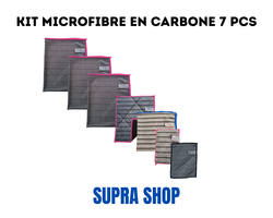 Kit de nettoyage microfibre de carbone 7pcs