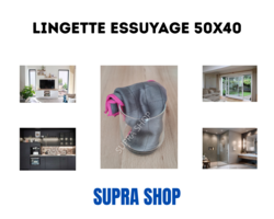 Lingette carbone essuyage 50x40